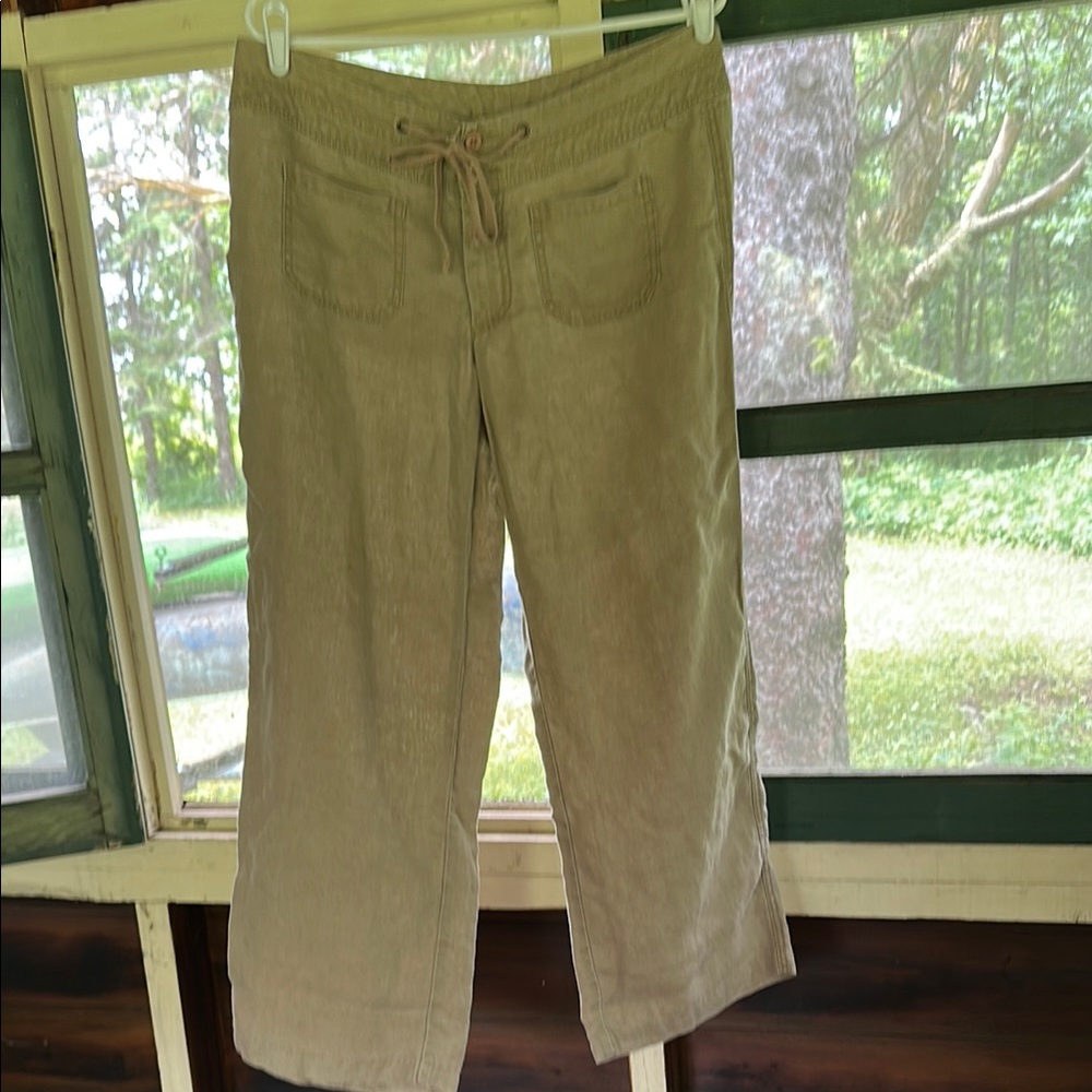 Cabi Linen Pants Drawstring Waist M